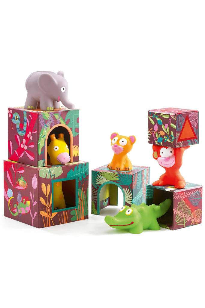 Maxi Topanijungle Nest and Stack Blocks + Animals - Blickenstaffs Toy Store