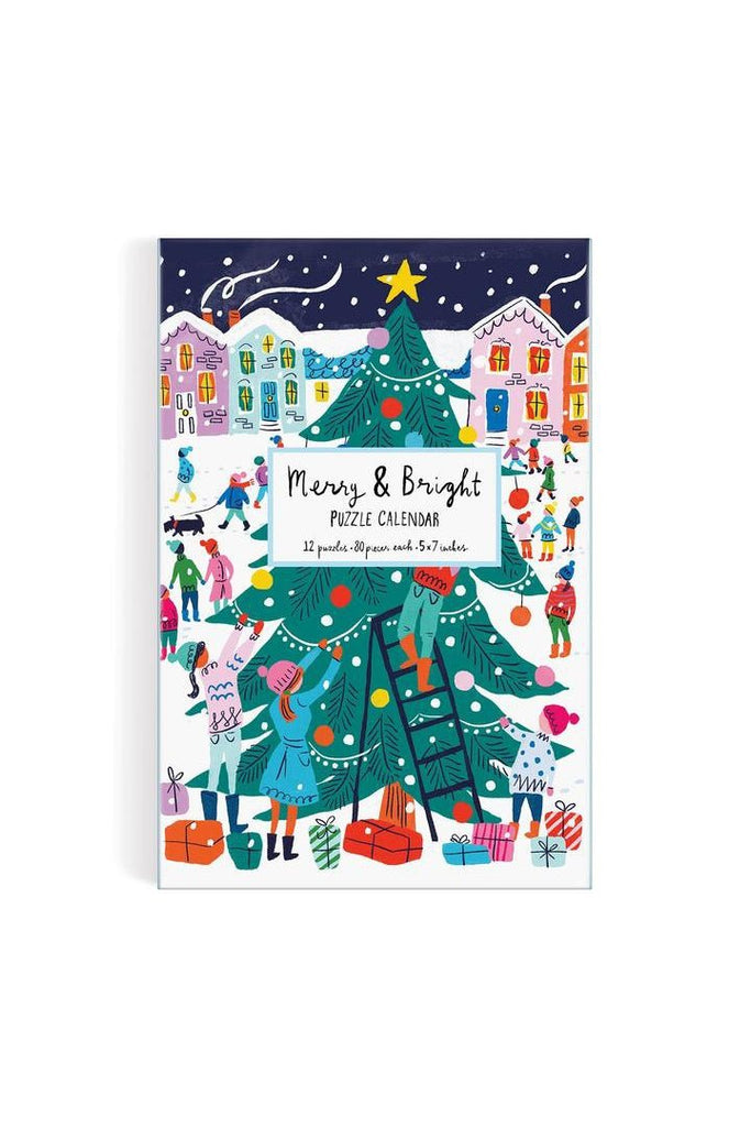 Merry and Bright 12 Days of Christmas Advent Puzzle Calendar - Blickenstaffs Toy Store