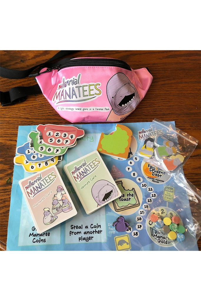 Millennial Manatees: Board Game in a Fanatee Pack - Blickenstaffs Toy Store