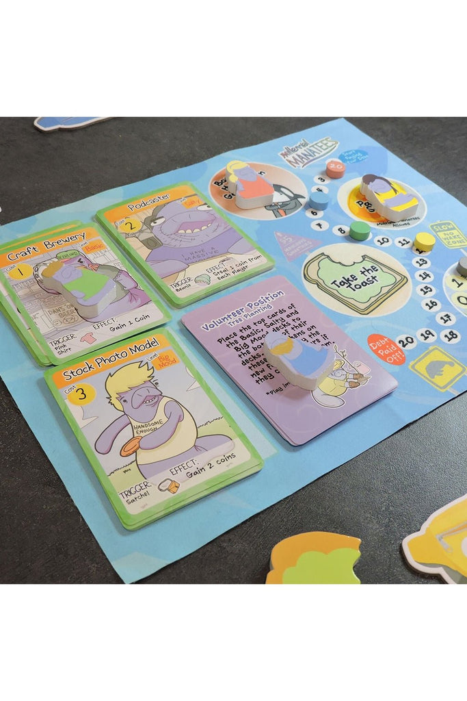 Millennial Manatees: Board Game in a Fanatee Pack - Blickenstaffs Toy Store