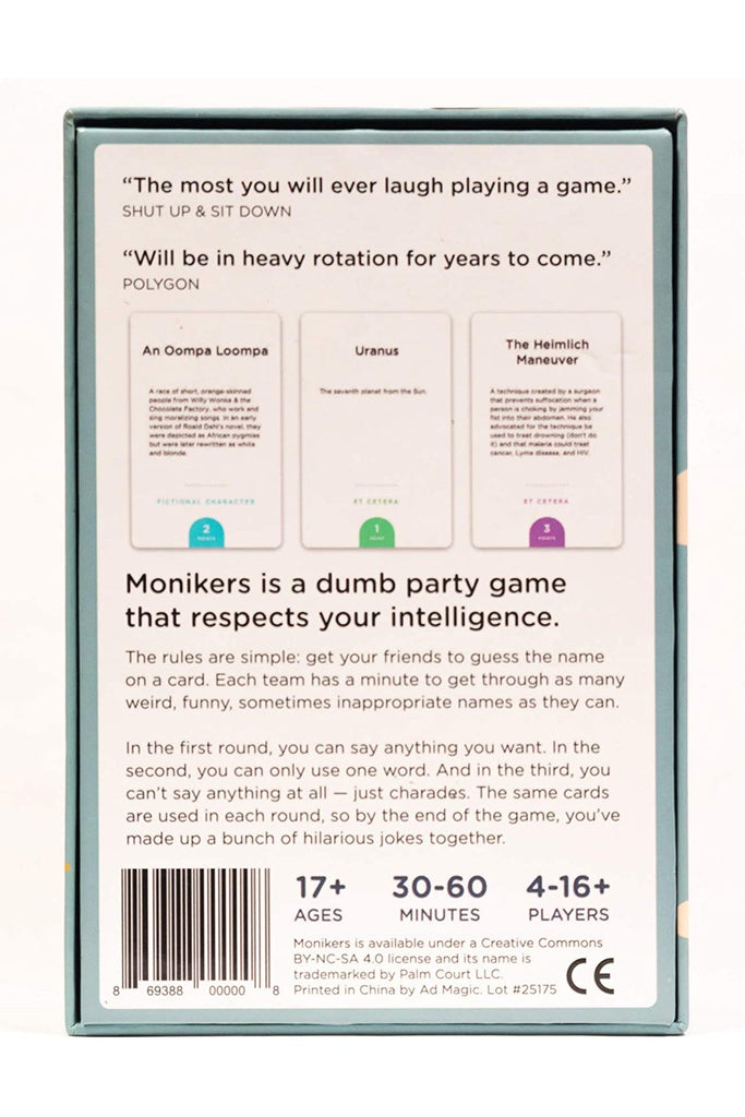 Monikers - Blickenstaffs Toy Store