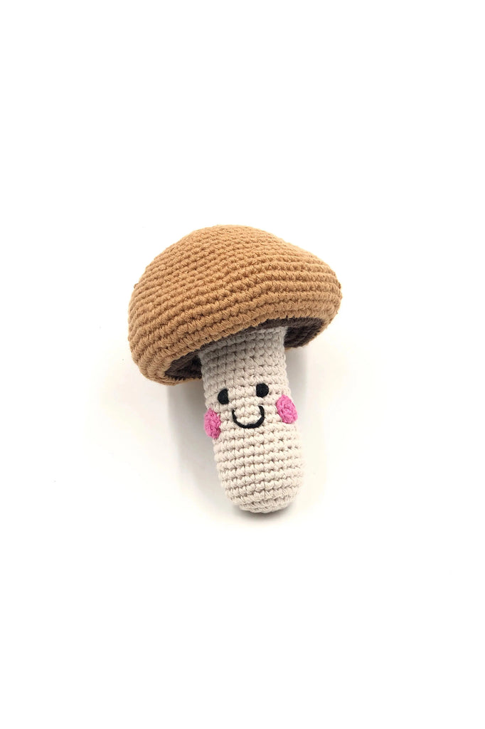Hand knit mushroom