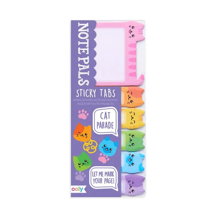 Note Pals Sticky Note Tabs - Cat Parade - Blickenstaffs Toy Store