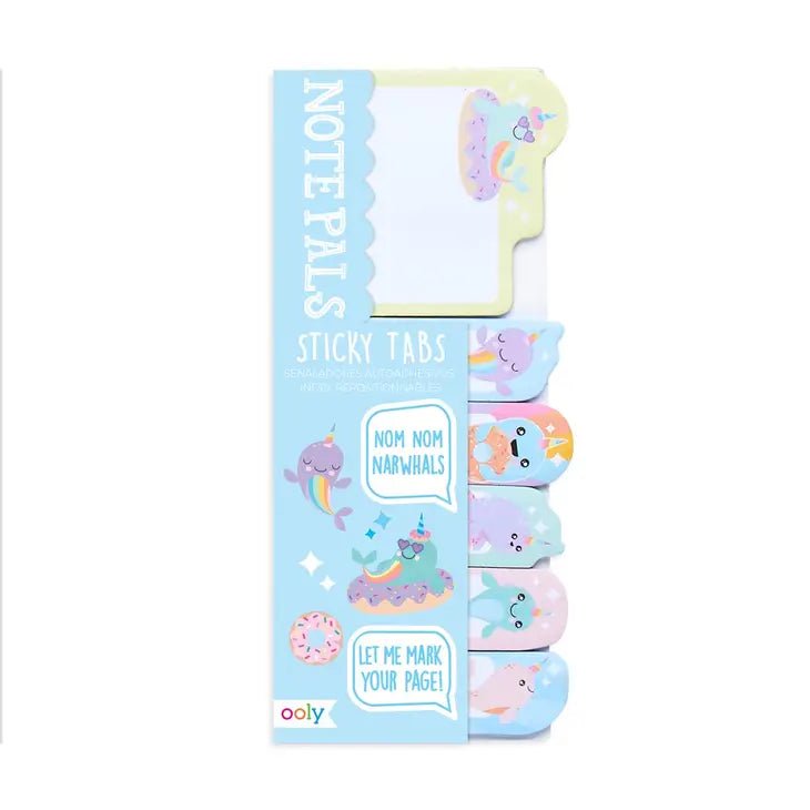 Note Pals Sticky Note Tabs - Nom Nom Narwhals - Blickenstaffs Toy Store