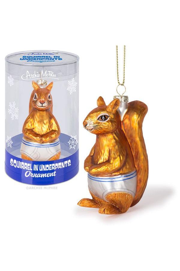 Ornament - Squirrel In Underpants - Blickenstaffs Toy Store