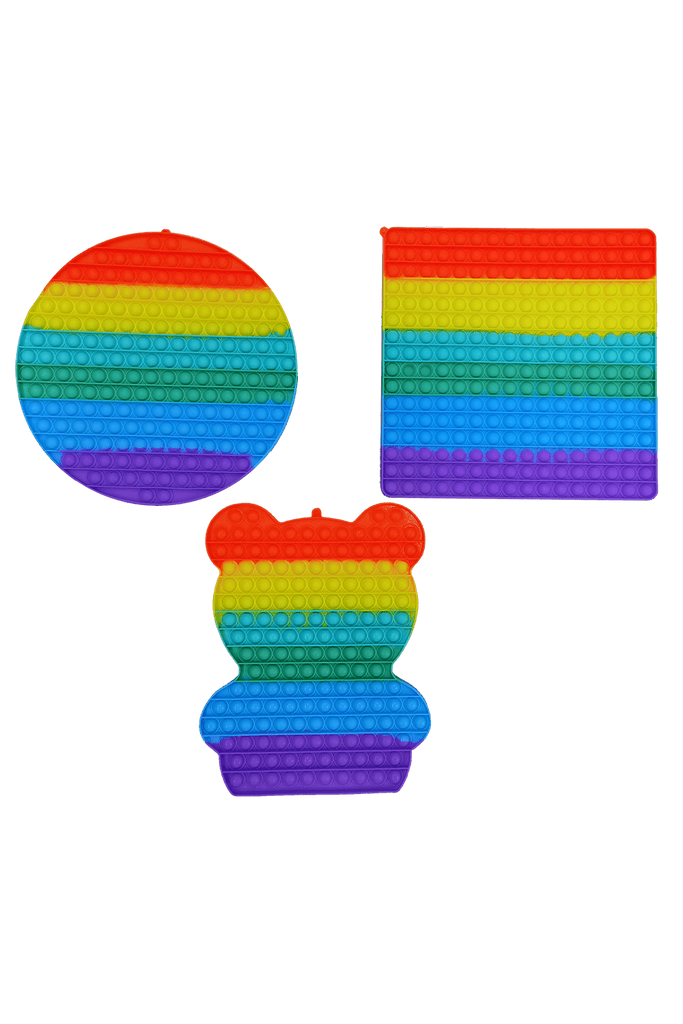 Poptastic Fidget Toys: Jumbo Rainbow Poppers - Blickenstaffs Toy Store