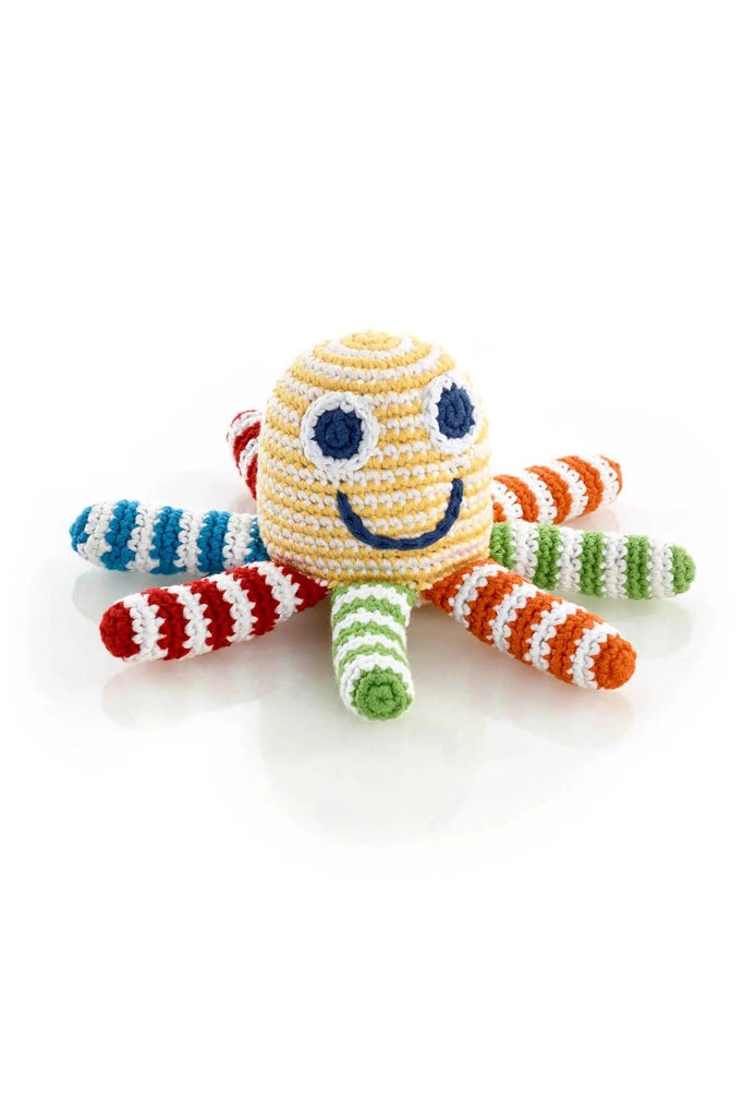 Rainbow Octopus Rattle - Blickenstaffs Toy Store