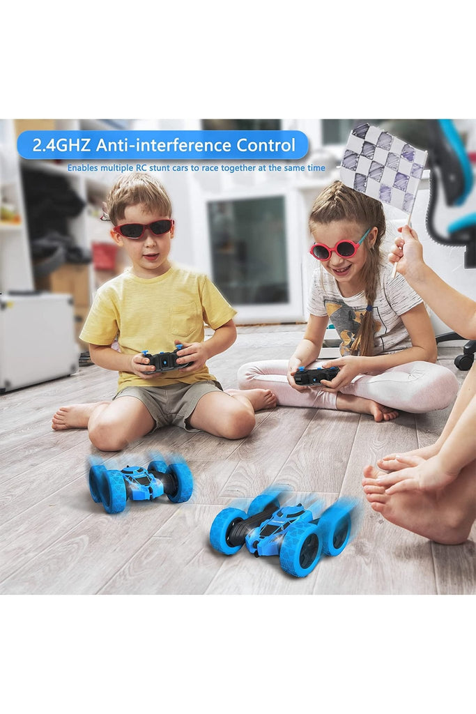 Remote Controlled Stunt Double Sided Car - Blickenstaffs Toy Store