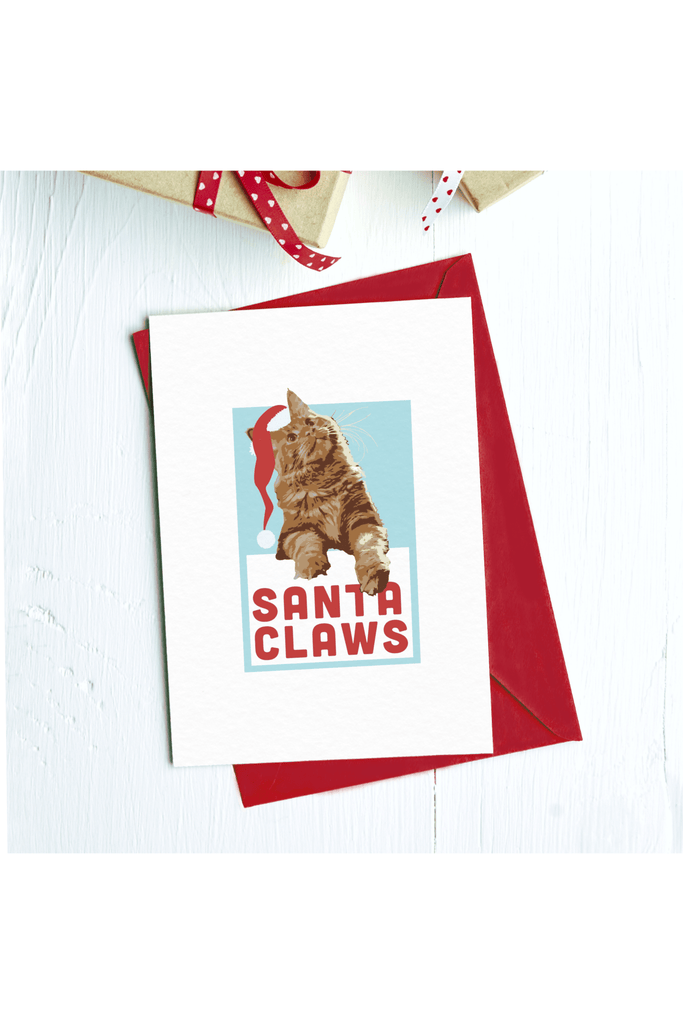 Santa Claws Greeting Card - Blickenstaffs Toy Store