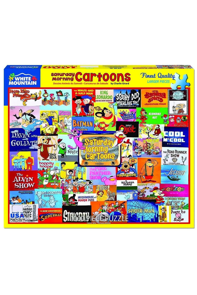 Saturday Morning Cartoons Puzzle: 1000 pc - Blickenstaffs Toy Store