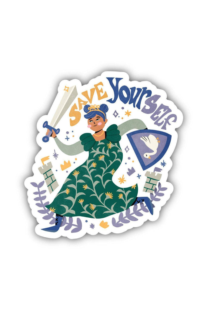 Save Yourself Fairytale Sticker - Blickenstaffs Toy Store