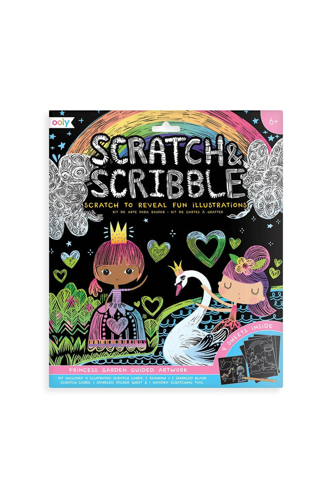 Scratch & Scribble Art Kit: Princess Garden - Blickenstaffs Toy Store