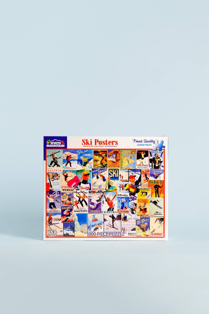 Ski Posters Puzzle: 1000 pc - Blickenstaffs Toy Store