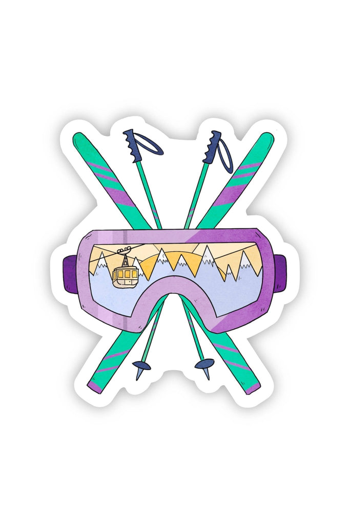 Skiing Sticker - Blickenstaffs Toy Store