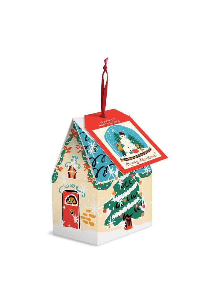 Snow Globe 130 Piece Puzzle Ornament - Blickenstaffs Toy Store
