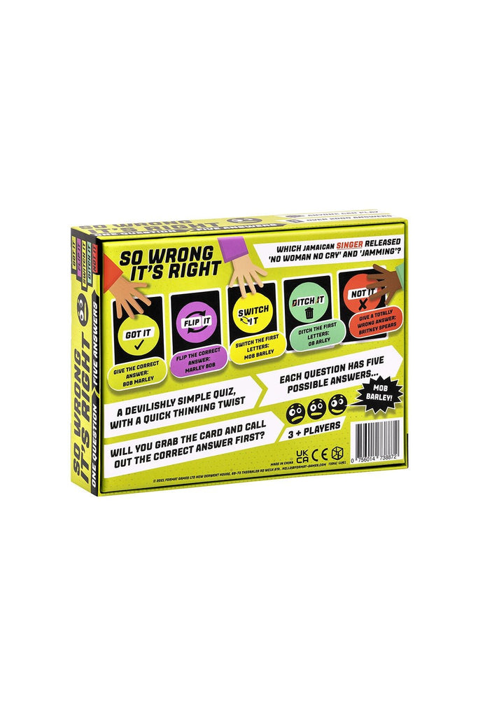 So Wrong It's Right - Blickenstaffs Toy Store