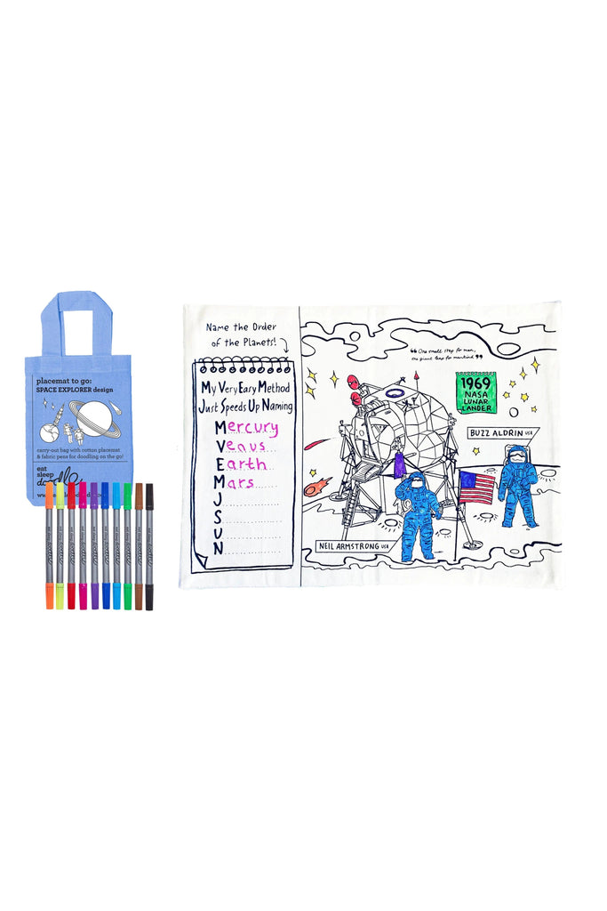 Space Explorer Placemat to Go - Blickenstaffs Toy Store