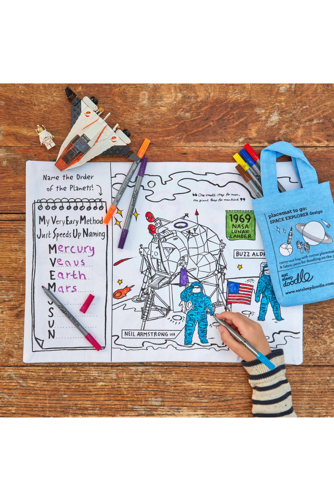 Space Explorer Placemat to Go - Blickenstaffs Toy Store