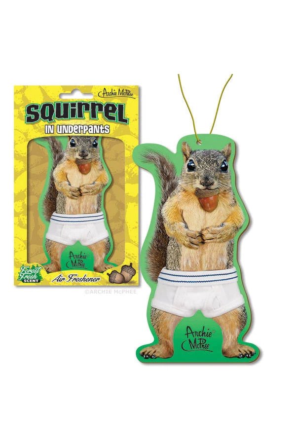 Squirrel Underpants Air Freshener - Blickenstaffs Toy Store
