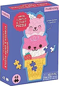 Strawberry Cat Cone 48 Piece Puzzle - Blickenstaffs Toy Store