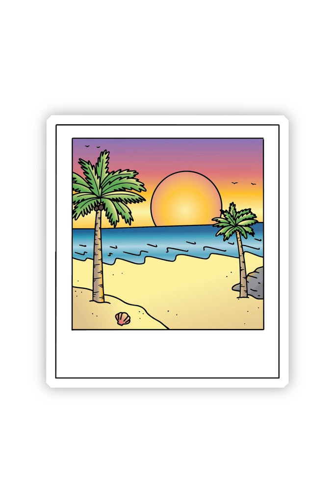 Sunset Polaroid Picture Beach Aesthetic VSCO Sticker – Blickenstaffs ...