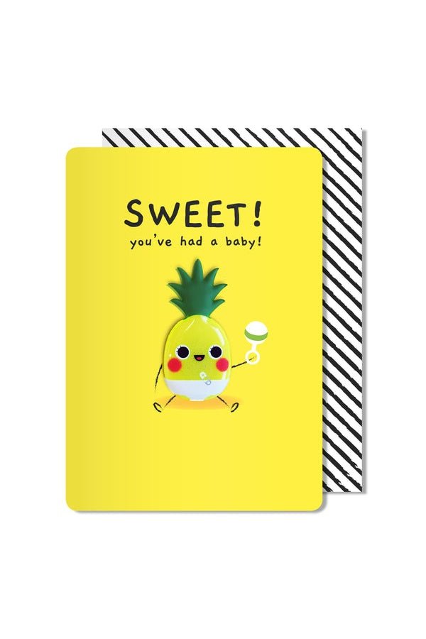 Sweet Pineapple Baby Greeting Card - Blickenstaffs Toy Store