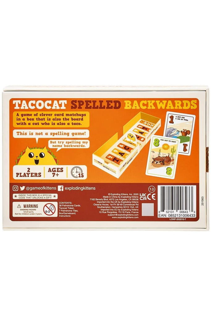 Tacocat Spelled Backwards - Blickenstaffs Toy Store