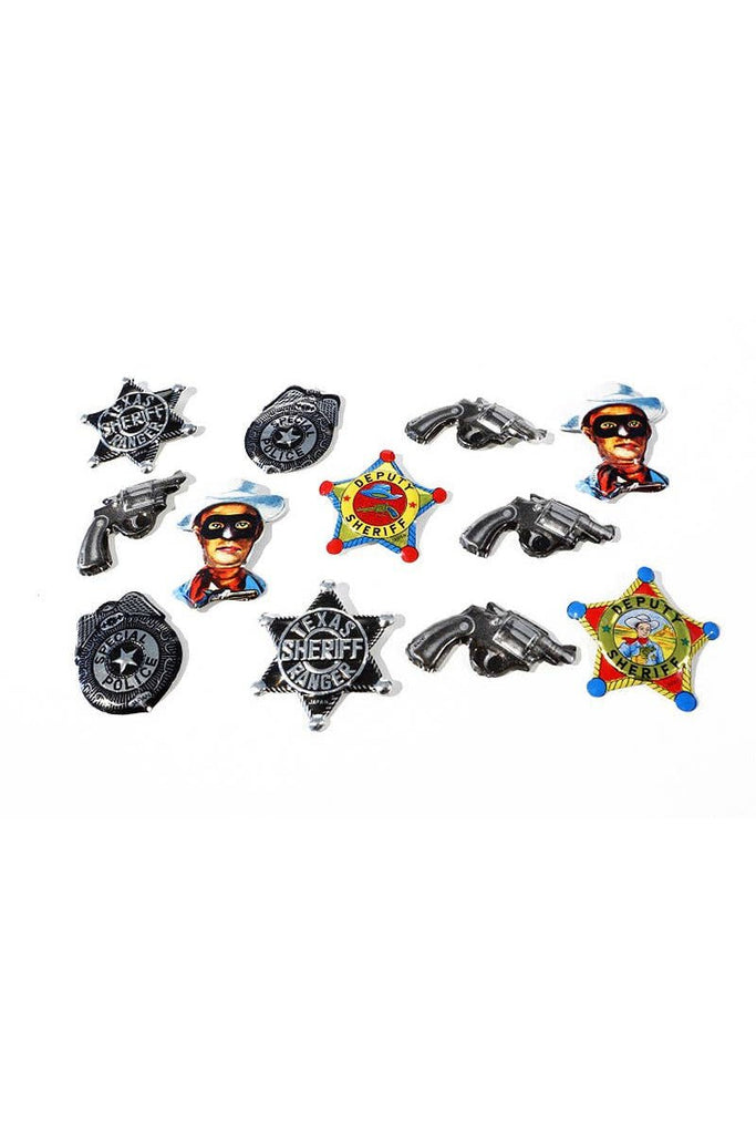 Tin Wild West Badges - Blickenstaffs Toy Store