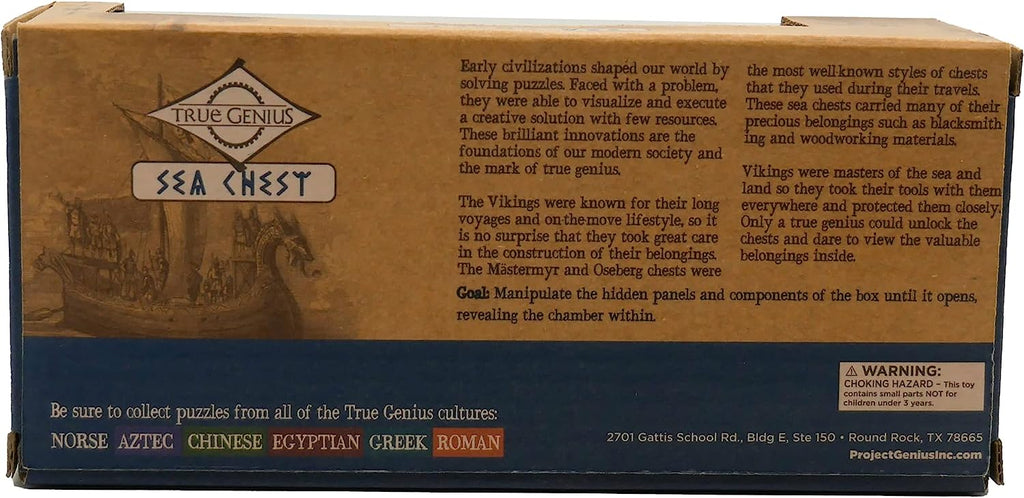 Viking Sea Chest Gift Box Puzzle - Blickenstaffs Toy Store