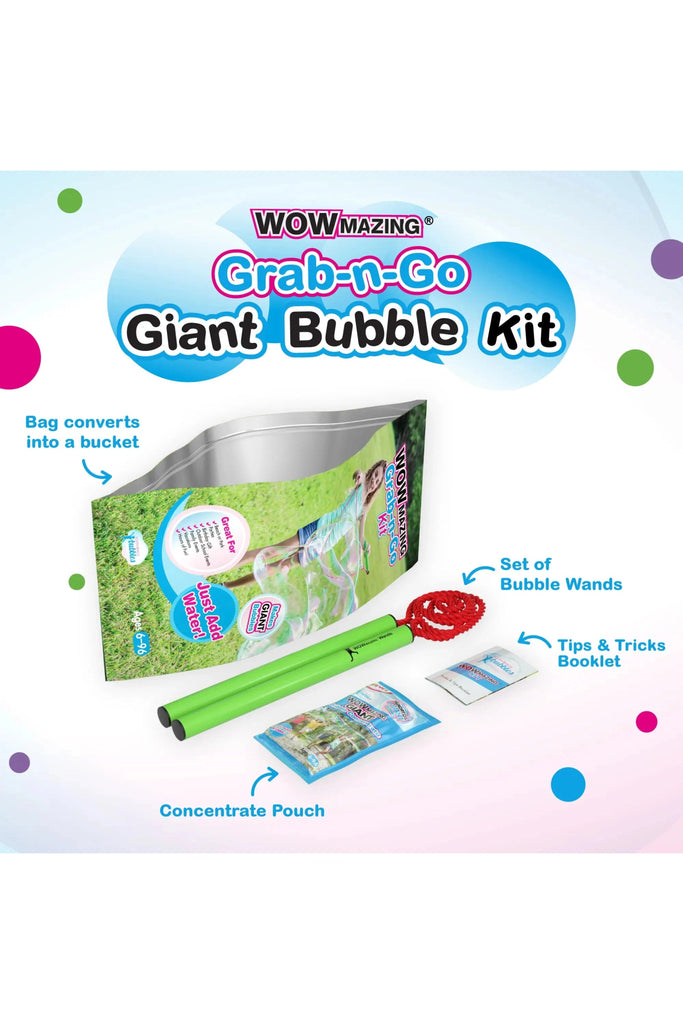 WOWmazing Giant Bubble Grab - n - Go Kit - Blickenstaffs Toy Store
