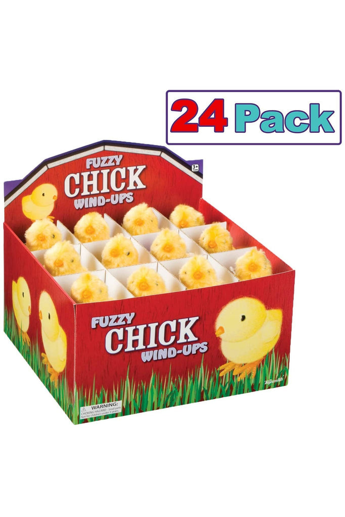 Yellow Fuzzy Chick Wind Up - Blickenstaffs Toy Store